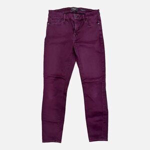 Women's Jeans "Jen7 by 7 For All Mankind" Purple Ankle Skinny Jeans Size 6